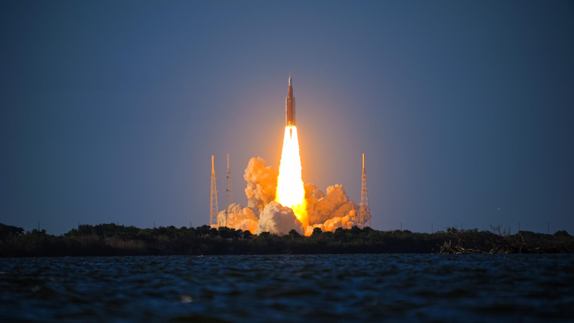 Four astronauts aboard NASA’s Orion spacecraft atop the SLS (Space Launch System) rocket launch on the agency’s Artemis II test flight, Wednesday, April 1 from Launch Complex 39B at NASA’s Kennedy Space Center in Florida. Artemis II lifted off at 6:35 p.m. ET. Artemis II is the first crewed mission of the agency’s Artemis campaign. The mission will send NASA astronauts Reid Wiseman, Victor Glover, and Christina Koch and CSA (Canadian Space Agency) astronaut Jeremy Hansen on an approximately 10-day journey around the Moon and back to Earth.